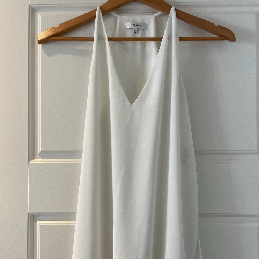 ARITZIA Babaton Blouse White Flowy Tank Top XXS sleeveless
